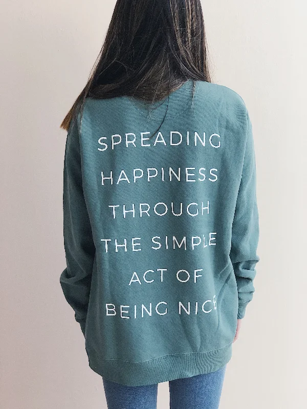 Your Favorite Crewneck Sweatshirt Hoodie with Drop Shoulder Relaxed Streetwear