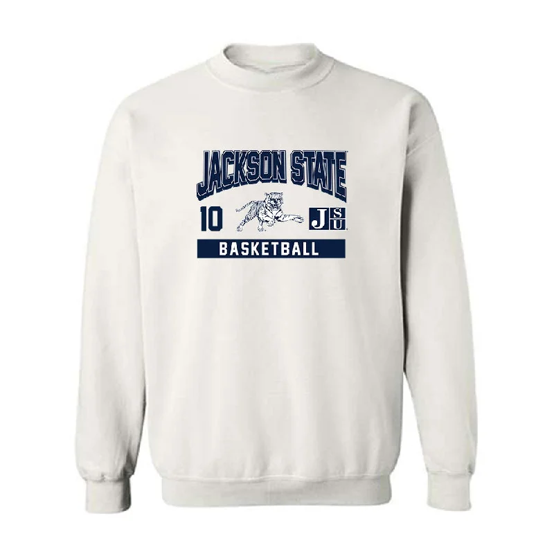 Jackson State - NCAA Women's Basketball : Diaka Berete - Classic Fashion Shersey Crewneck Sweatshirt Hoodie with High Neck Warm Protective