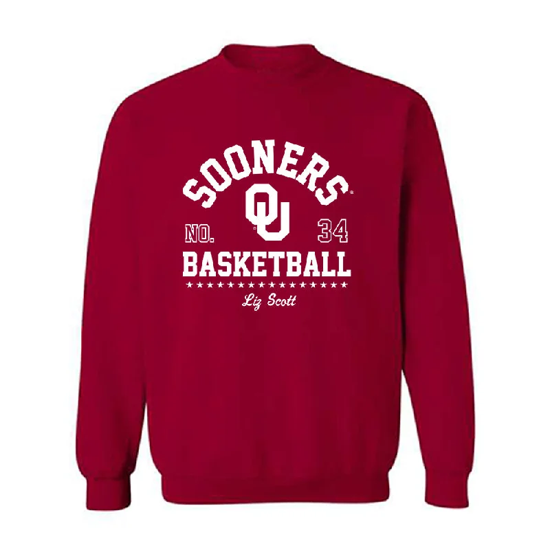 Oklahoma - NCAA Women's Basketball : Liz Scott - Classic Fashion Shersey Crewneck Sweatshirt Hoodie with Drawcord Adjustable Secure