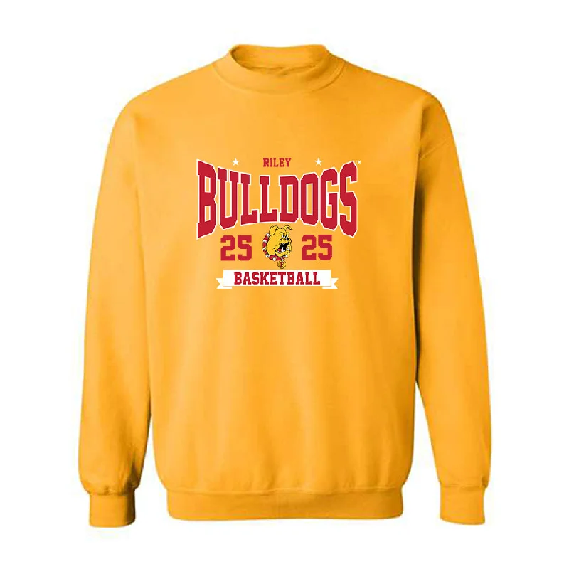 Ferris State - NCAA Women's Basketball : Mia Riley - Classic Shersey Crewneck Sweatshirt Hoodie with Pattern Geometric Abstract