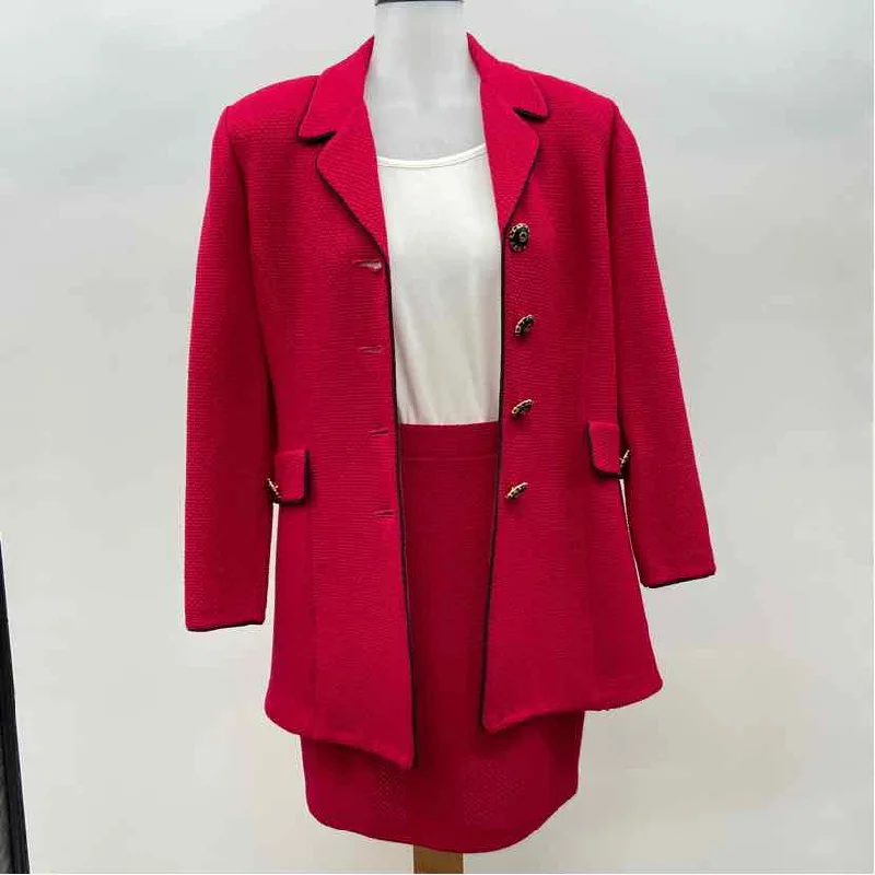 St John Women's Size XS Cranberry Solid Dress Set Tunics Canvas sturdy