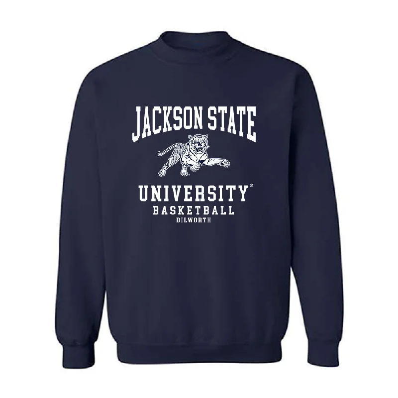 Jackson State - NCAA Women's Basketball : Taleah Dilworth - Crewneck Sweatshirt Hoodie with Turtle Neck Cozy Winter