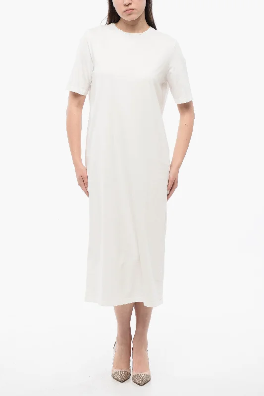 Woolrich Cotton Jersey Tee Dress Tunics Formal black