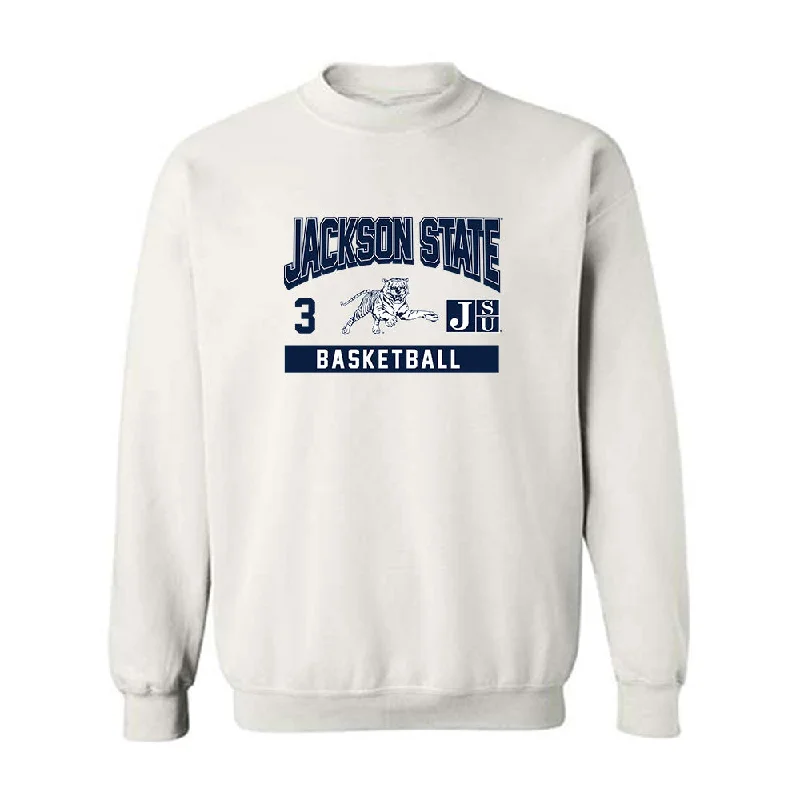 Jackson State - NCAA Women's Basketball : Taleah Dilworth - Classic Fashion Shersey Crewneck Sweatshirt Hoodie with Tied Waist Feminine Flattering