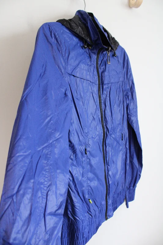 Soia + Kyo Blue Water Resistant Jacket | S Petite Front Pockets Side Pockets Patch Pockets Soia + Kyo Blue Water Resistant Jacket | S Petite Front Pockets Side Pockets Patch Pockets
