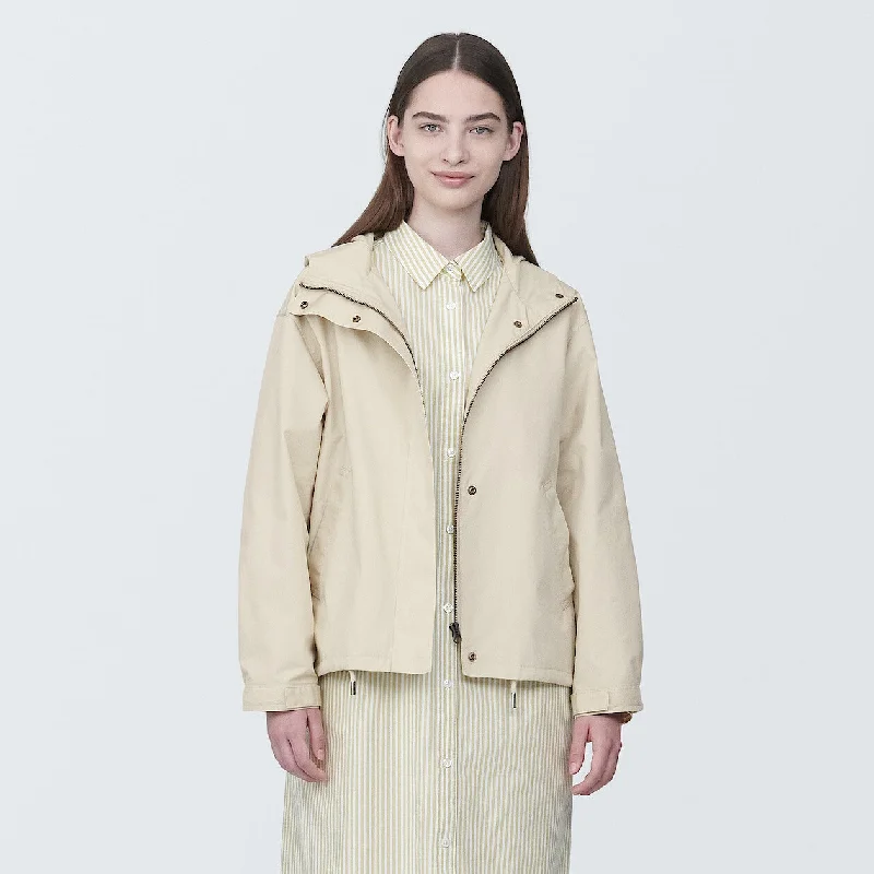 Water Repellent Hooded Jacket Cotton Fabric Linen Fabric Terry Fabric