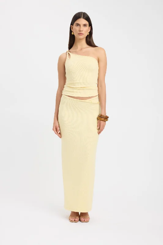 Carter Maxi Skirt pleated skirt texture