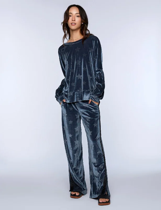 Velvet Galaxy Stars Pants Comfortable Denim Trousers