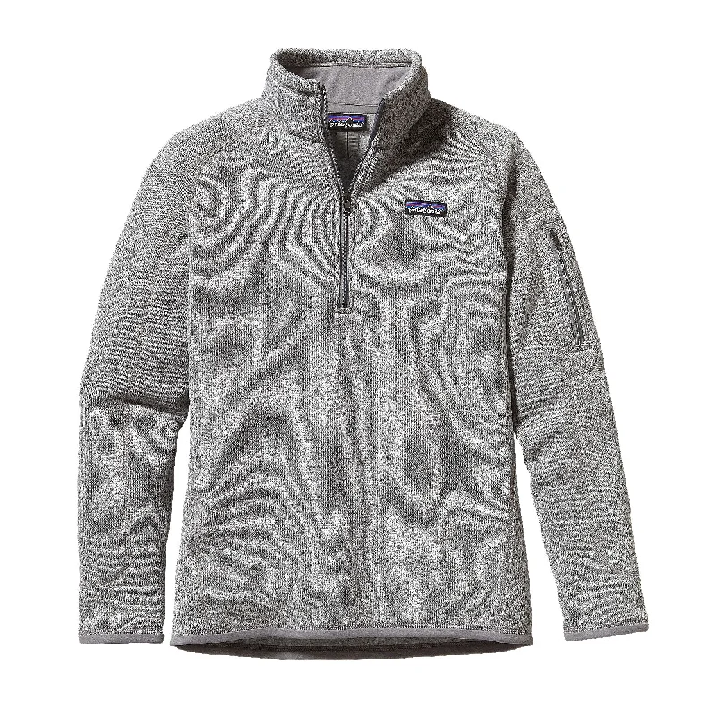 Patagonia Women's Better Sweater 1/4 Zip Cable Knit Ribbed Knit Lace Knit