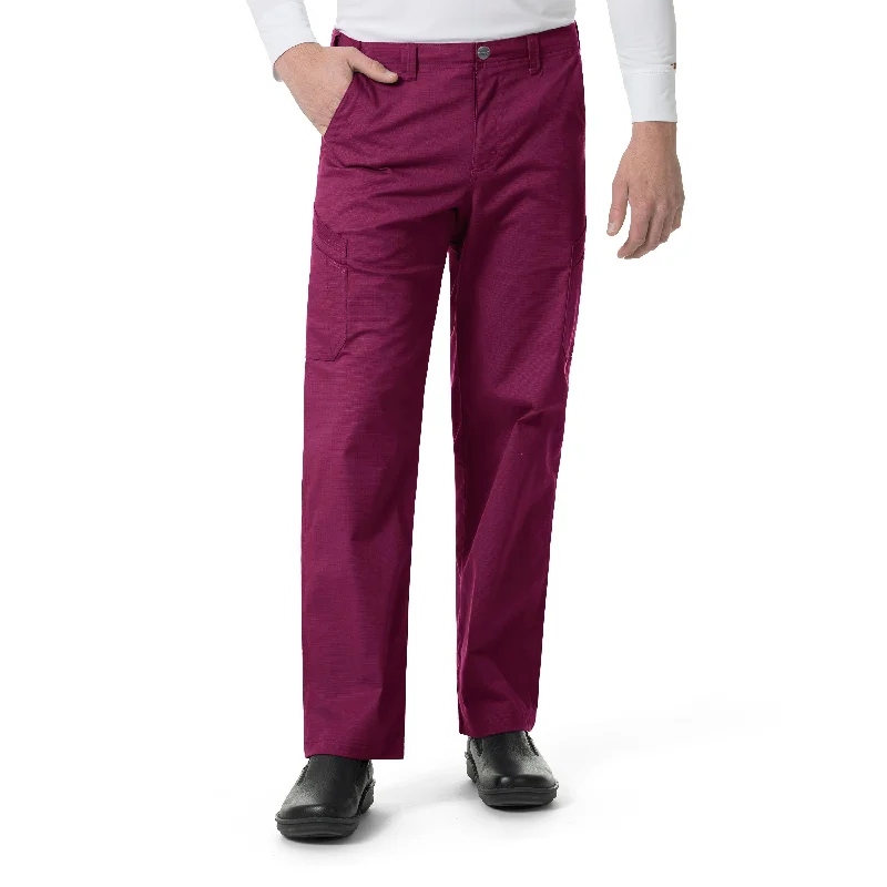 Carhartt Rugged Flex Ripstop Men’s Straight Leg Cargo Scrub Pant - Wine Casual Lounge Pants