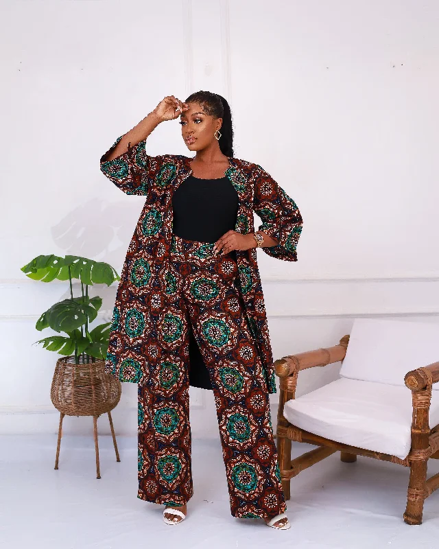 African Print Embellished Midi Jacket - Deriole Stand-Up Collar Roll-Neck Collar Turtle Neck African Print Embellished Midi Jacket - Deriole Stand-Up Collar Roll-Neck Collar Turtle Neck