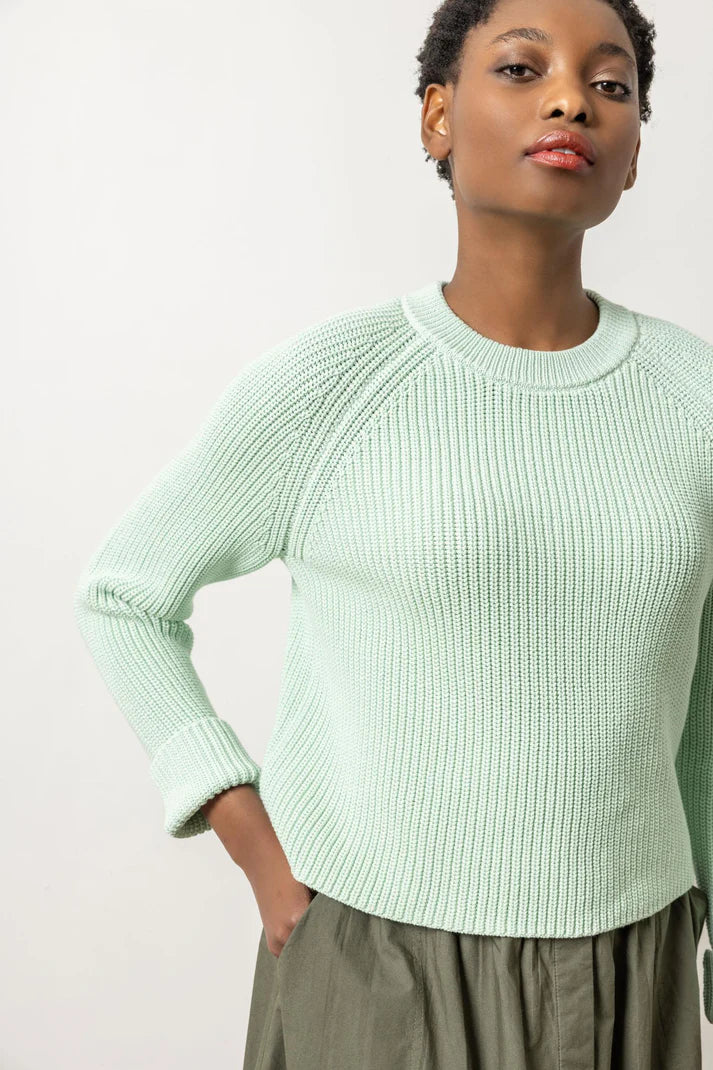Lilla P Zip Back Raglan Sweater Soft Cozy Warm
