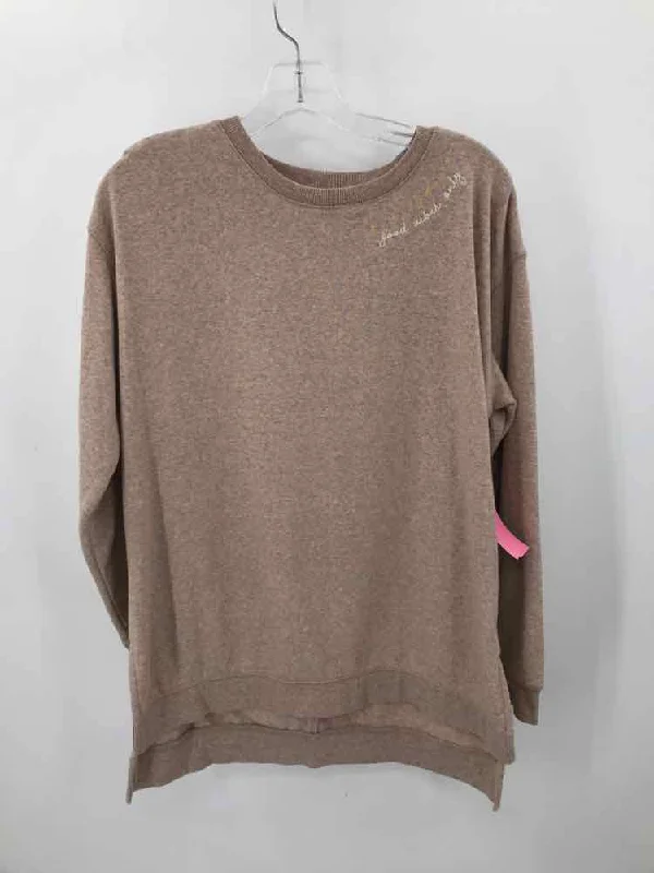 Pre-Owned Maurices Tan Size Medium Sweater Polka Dot Checkered Tartan