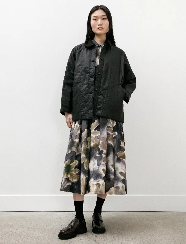 Ikla Jacket Lacqed Black Satin Fabric Silk Fabric Chiffon Fabric