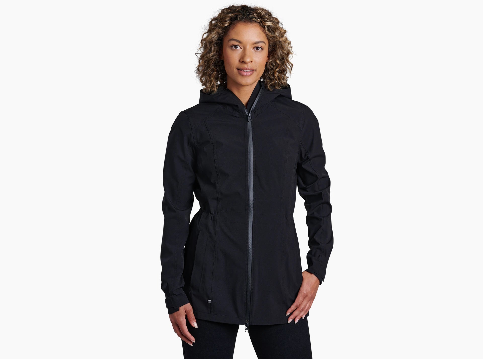 Stretch Voyager Jacket Notch Collar Peter Pan Collar Cowl Neck