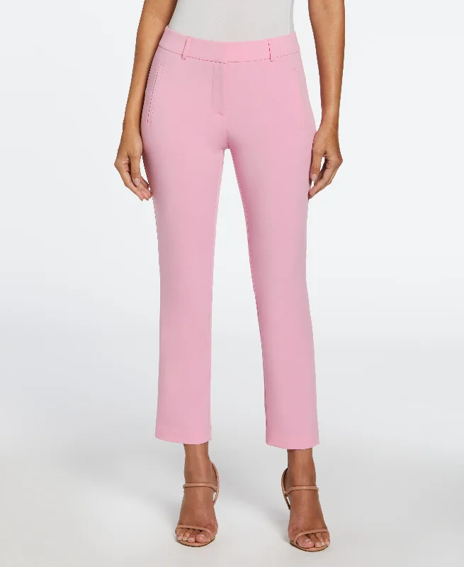 Classic Fit Clean Straight Leg Ankle Pant Comfortable Jogger Trousers