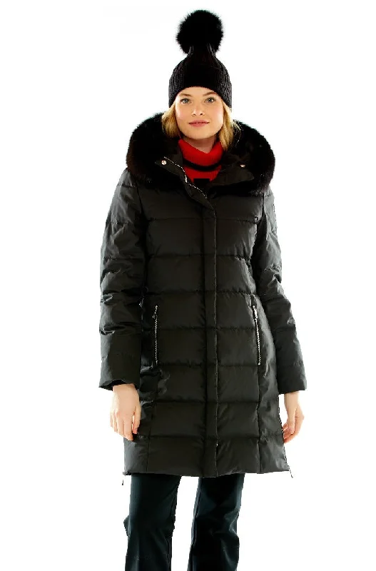 M. Miller Women's HANAH JACKET in Black Satin Jacket Silk Jacket Chiffon Jacket