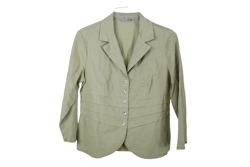 tsd Sage Green Light Jacket | S Collared Jacket Crew Neck Jacket Turtle Neck Jacket