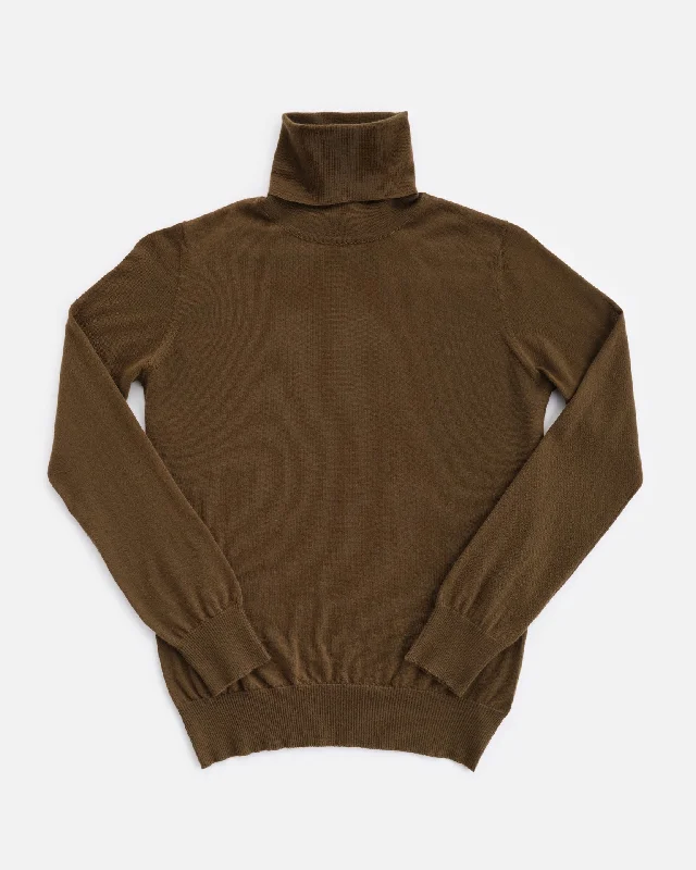 THE SUPER LIGHT ROLLNECK SWEATER | MILITARY Knit Fabric Woven Fabric Fleece Fabric