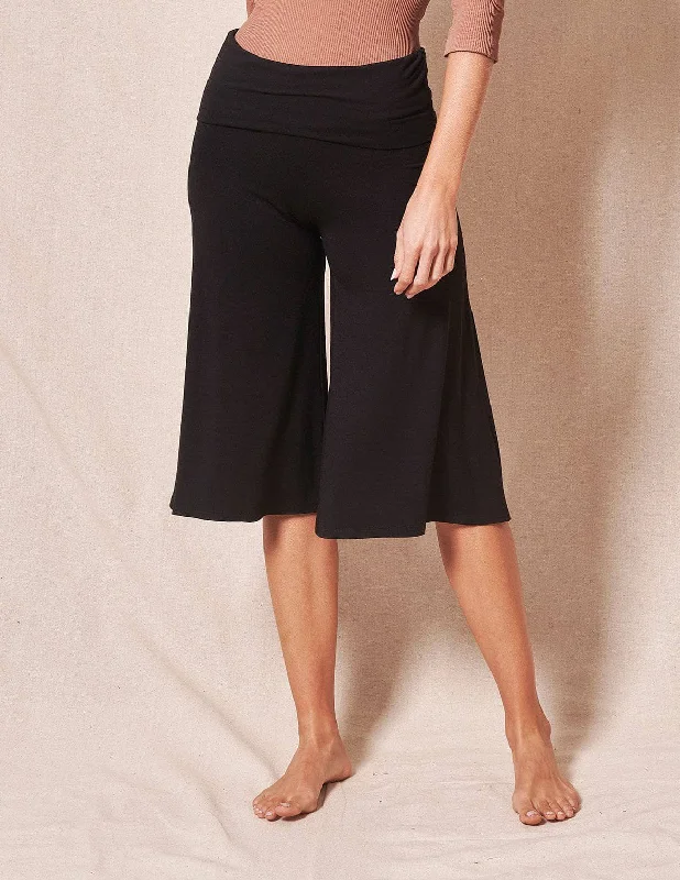 Bamboo Culotte Pants Chic Capri Pants