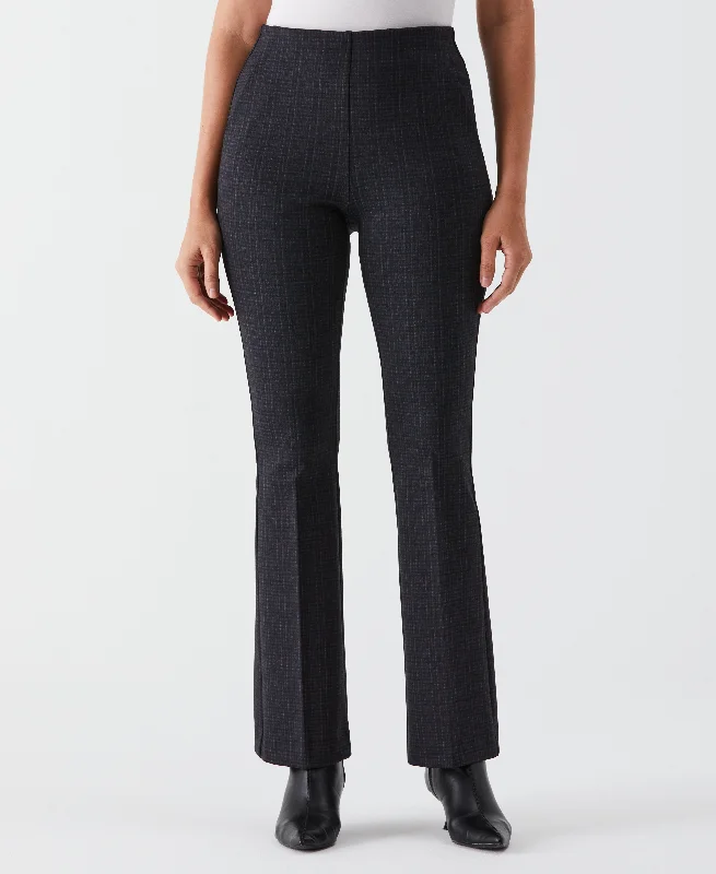 Petite Printed Modern Bootcut Ponte Pant Casual Drawstring Pants