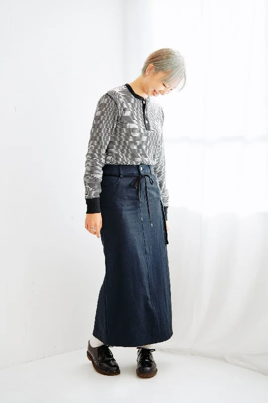 The Noetic. Vintage Satin Skirt relaxed fit skirt