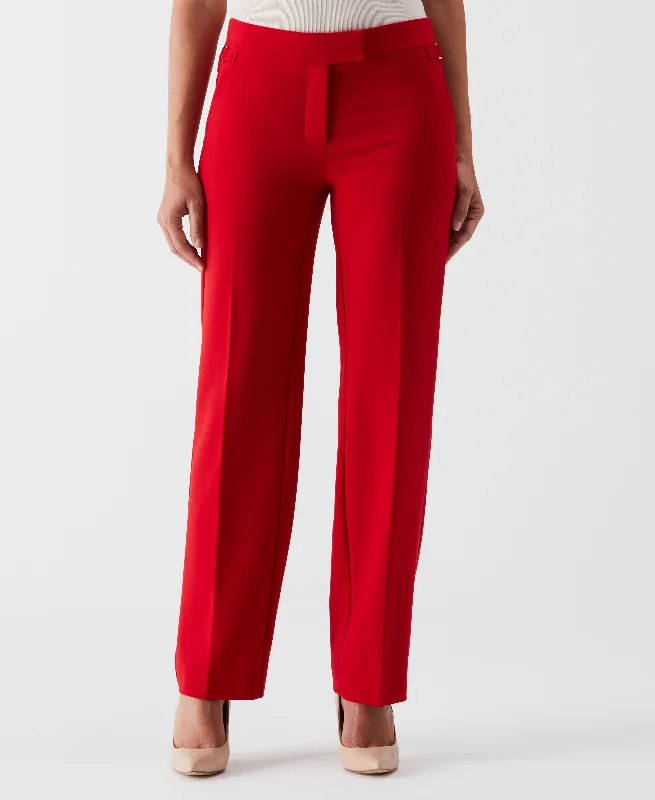 Straight Leg Tab Pant Fashionable Sporty Pants