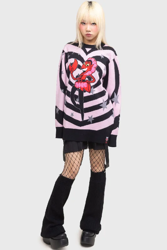 King Of Darkness Sweater Chenille Brocade Lace