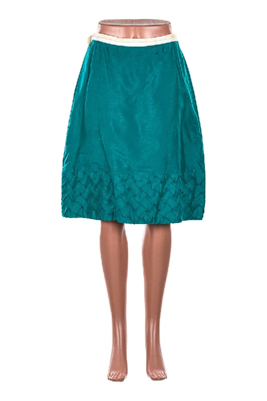 Aqua Teal Skirt leather skirt sleek