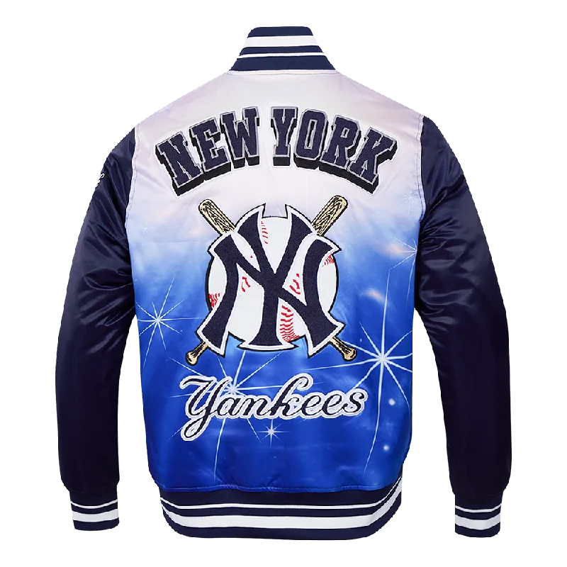 CHAMARRA DE SATÍN MLB NEW YORK YANKEES SUBLIMATED SATIN JACKET Satin Jacket Silk Jacket Chiffon Jacket