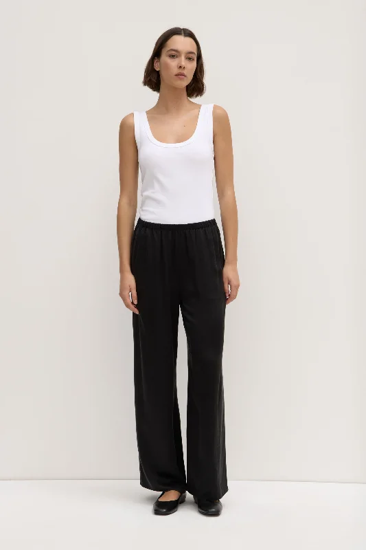Ena Silk Pant Slim Fit Casual Pants