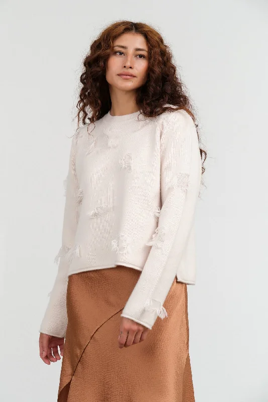 Kunao Sweater in Off-White Soft Cozy Warm