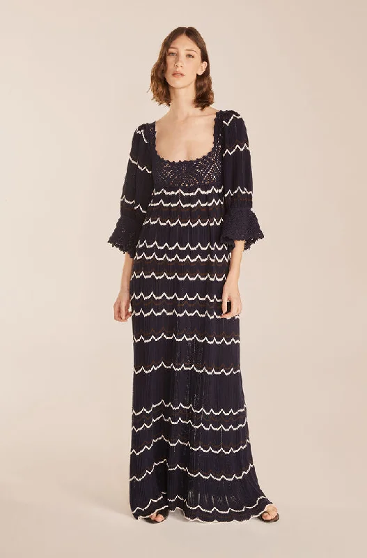Lace Sweater Dress Transparent Opaque Sheer
