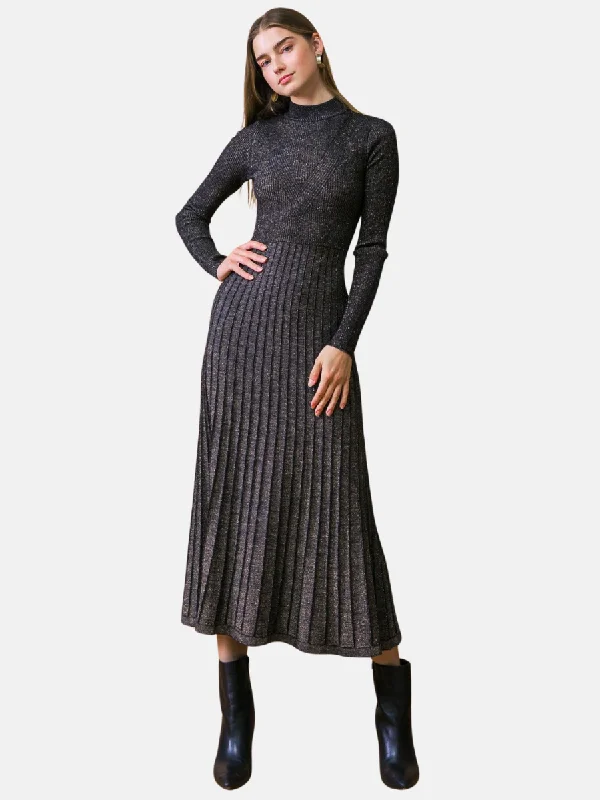 Stay Coze Sweater Midi Dress Handmade Hand-knitted Hand-woven