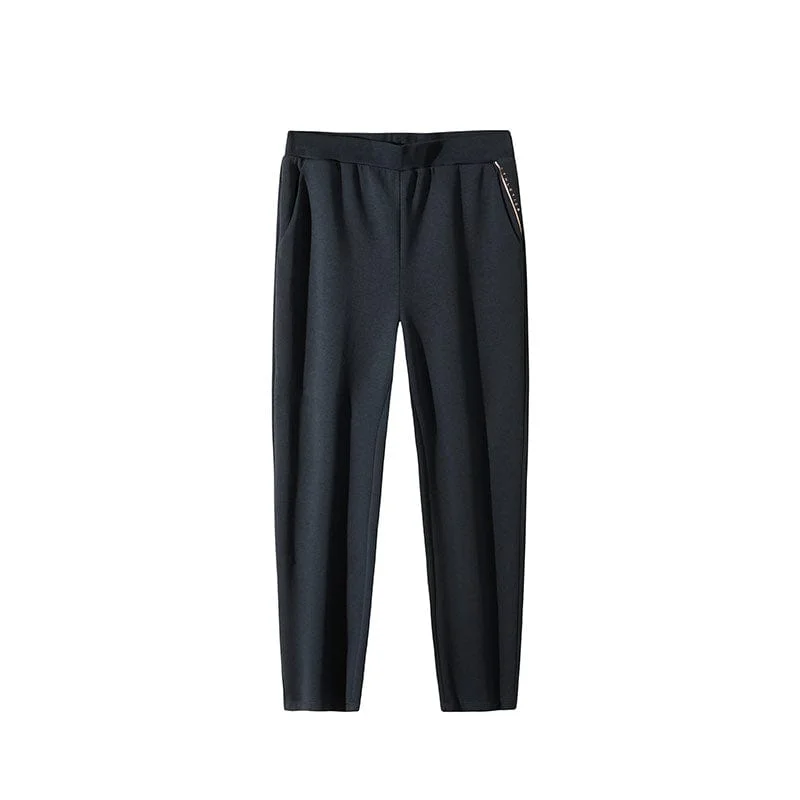 KNIT TRACK PANTS Modern Bootcut Pants