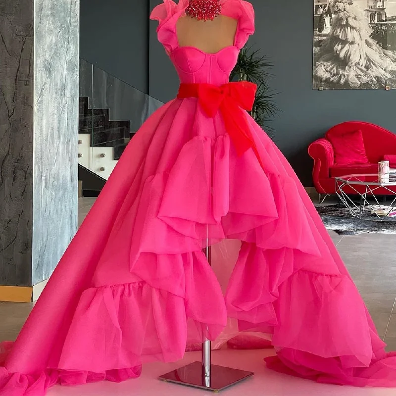 Cinessd Back to school outfit Sweetheart Rose Red Evening Dresses Long 2023 Elegant Organza Hi-Lo A-Line Prom Gowns Red Bow Party Dress Vestido De Fiesta Pencil Length Work Cinessd Back to school outfit Sweetheart Rose Red Evening Dresses Long 2023 Elegant Organza Hi-Lo A-Line Prom Gowns Red Bow Party Dress Vestido De Fiesta Pencil Length Work