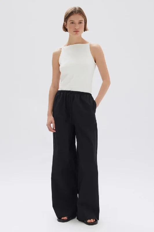Assembly Philipa Poplin Pant - Black Stylish Harem Pants