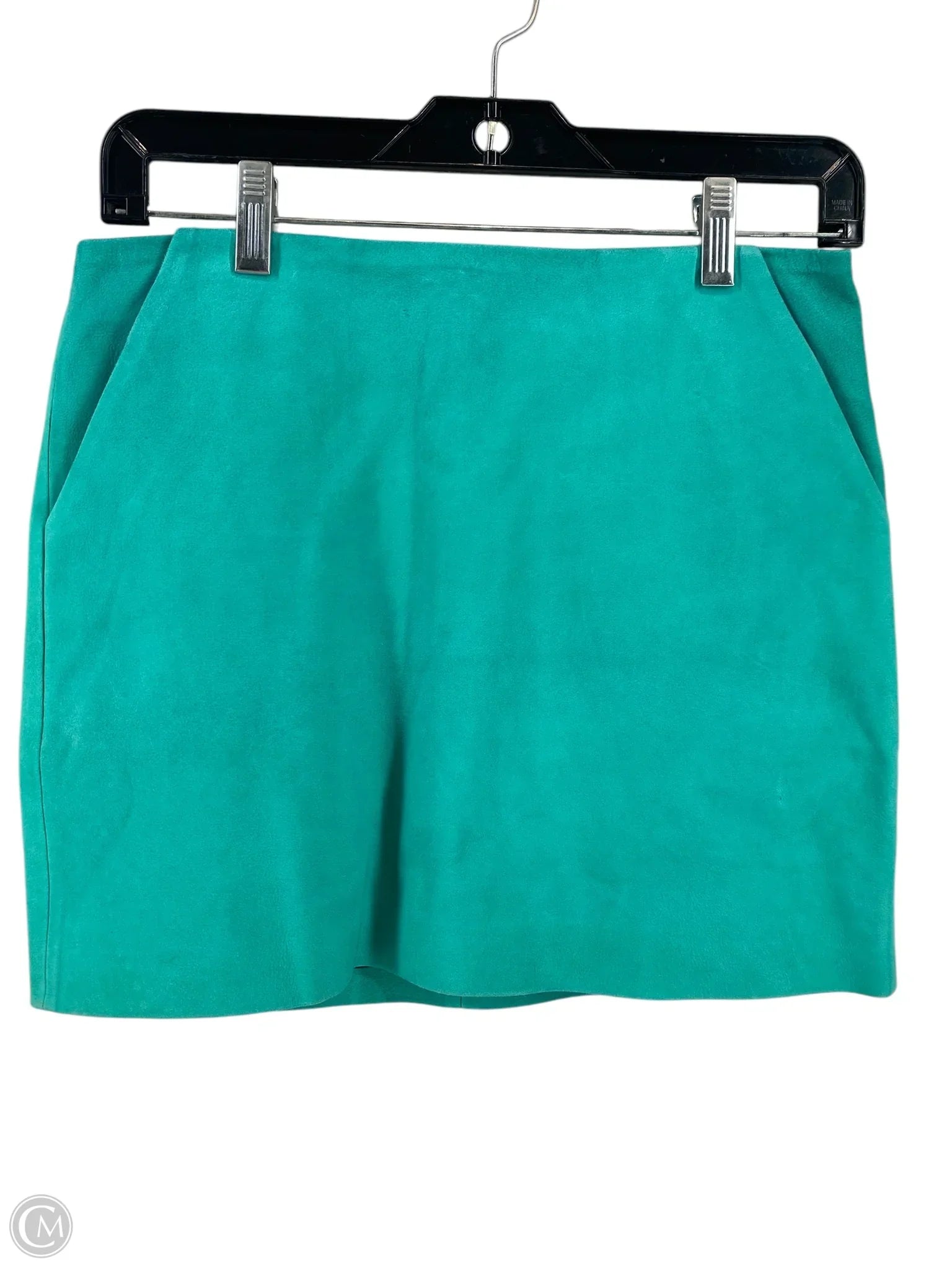 Skirt Designer By Diane Von Furstenberg In Teal, Size: 2 ribbed skirt waist
