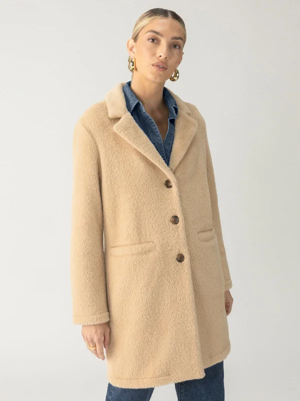 Hometown Jacket Camel Knit Fabric Woven Fabric Fleece Fabric