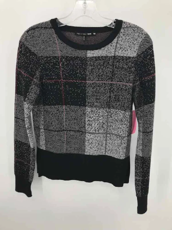 Pre-Owned Rag & Bone Grey Size XXS Sweater Sequined Glittery Shiny