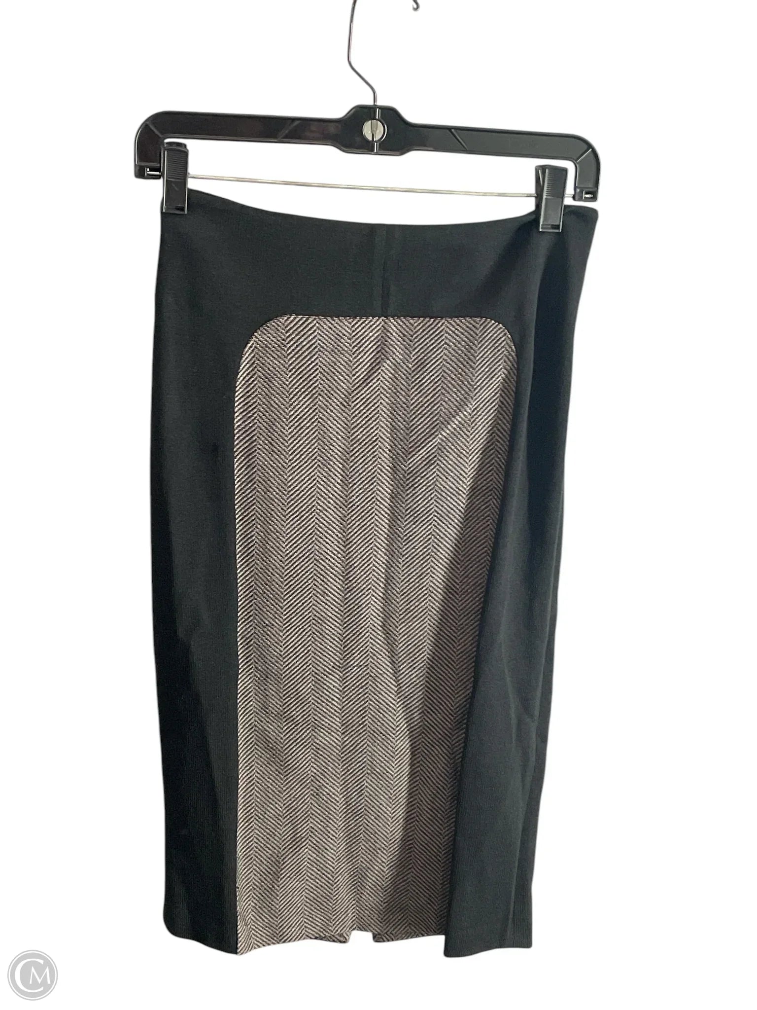 Skirt Luxury Designer By St John Collection In Black & Grey, Size: 2 denim skirt classic