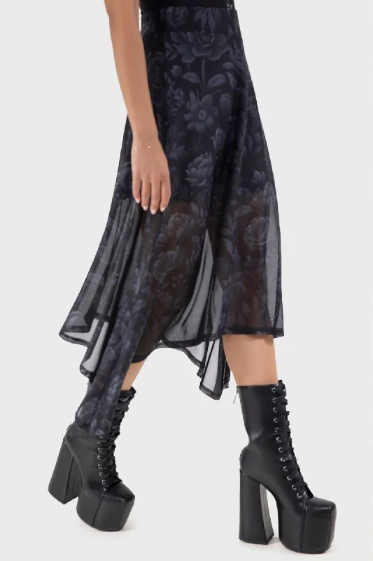 Thursday Tale Skirt silk skirt lustrous