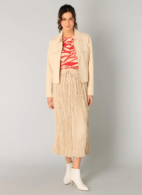 Rille Jacket Zippered Front Buttoned Front Snap Front