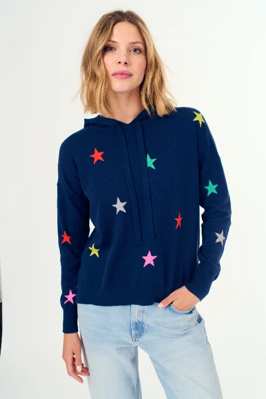 Tipped Hoodie Sweater Mesh Fabric Canvas Fabric Denim Fabric