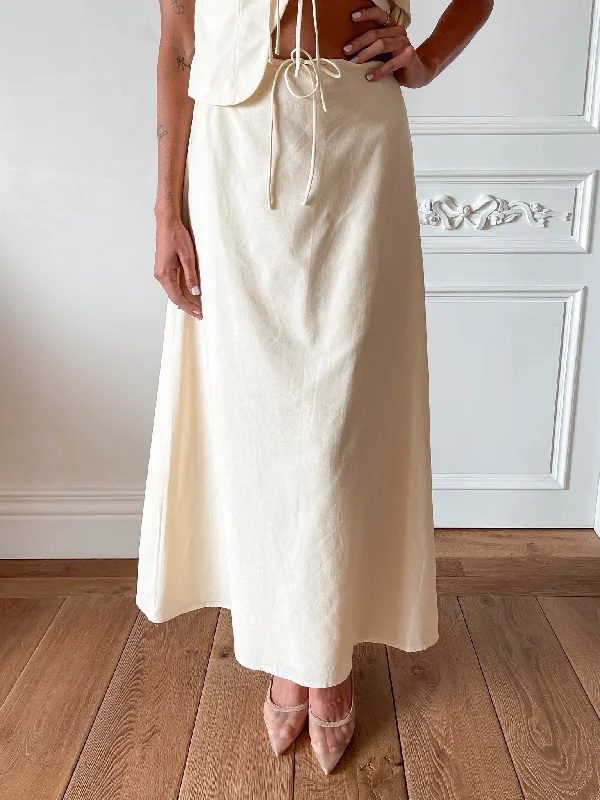 Rowyn Skirt - Yellow patchwork skirt art