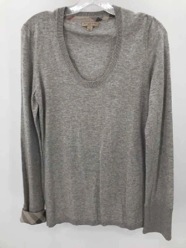 Pre-Owned Burberry Brit Grey Size Medium Sweater Spandex Blend Rayon Blend Denim Blend Pre-Owned Burberry Brit Grey Size Medium Sweater Spandex Blend Rayon Blend Denim Blend