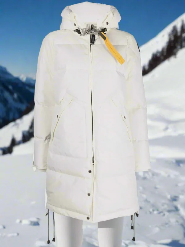 Parajumpers Long Bear Woman's Jacket WHITE PWJCKMA33 ON SALE! Cotton Fabric Linen Fabric Terry Fabric Parajumpers Long Bear Woman's Jacket WHITE PWJCKMA33 ON SALE! Cotton Fabric Linen Fabric Terry Fabric