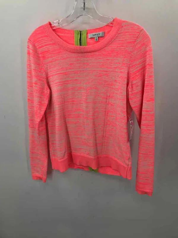 Pre-Owned Milly Pink Size Medium Sweater Hooded Sweater Collared Sweater Shawl Collar Pre-Owned Milly Pink Size Medium Sweater Hooded Sweater Collared Sweater Shawl Collar