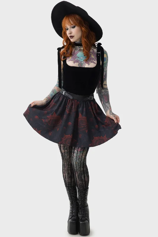 Blood Rose Skirt patchwork skirt art