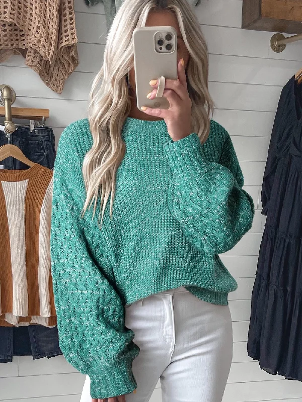 Casual Cropped Knit Sweater Terry Blend Velvet Blend Canvas Blend